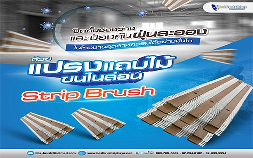 ปิดกั้นช่องว่างและป้องกันฝุ่นละอองในโรงงานอุตสาหกรรมได้อย่างมั่นใจ ด้วยแปรงแถบไม้ขนไนล่อน